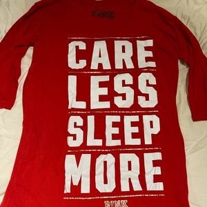 VS Pink Long sleeve sleep dress